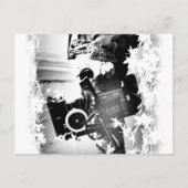 Pessoa Segurando uma câmera dslr Preta Postkarte (Vorderseite)