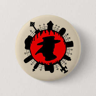 Pest-Anhänger-Knopf Button