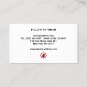 Pest Control Exterminator  Visitenkarte (Rückseite)