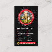 Pest control Service, Exterminator, Fumigation Visitenkarte (Vorderseite)