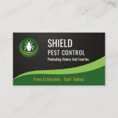 Pest Control Service QR Code Metallic Visitenkarte (Vorderseite)