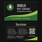 Pest Control Service QR Code Professional Visitenkarte