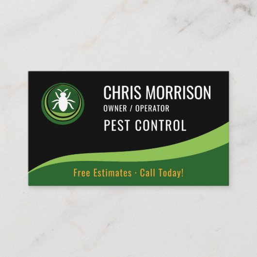 Pest Control Service Visitenkarte (Vorderseite)