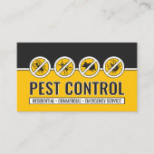 Pest Control Services - Exterminator Business Card Visitenkarte (Vorderseite)