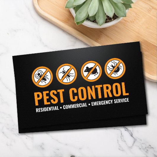 Pest Control Services - Exterminator Business Card Visitenkarte