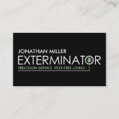 Pest Control Services - Exterminator Visitenkarte (Vorderseite)