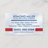 Pest Control Services - Exterminator Visitenkarte (Rückseite)