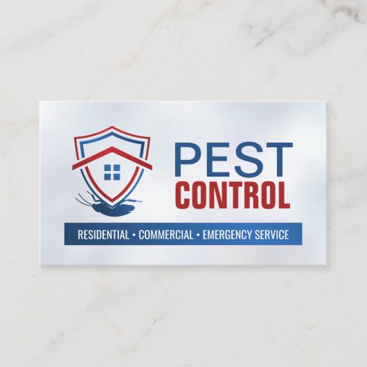 Pest Control Services - Exterminator Visitenkarte (Vorderseite)