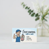 Pest Control Services - Exterminator Visitenkarte (Stehend Vorderseite)
