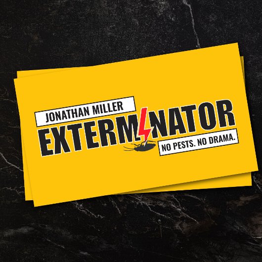 Pest Control Services - Exterminator Visitenkarte