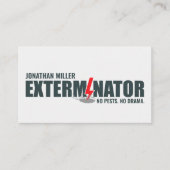 Pest Control Services - Exterminator Visitenkarte (Vorderseite)