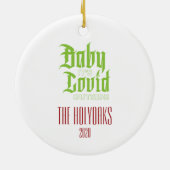 Pest-Doktor 2020 Keramik Ornament (Hinten)