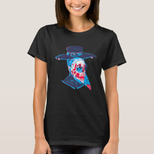 Pest Doktor der bösen Pest Mittelalterliches, grau T-Shirt