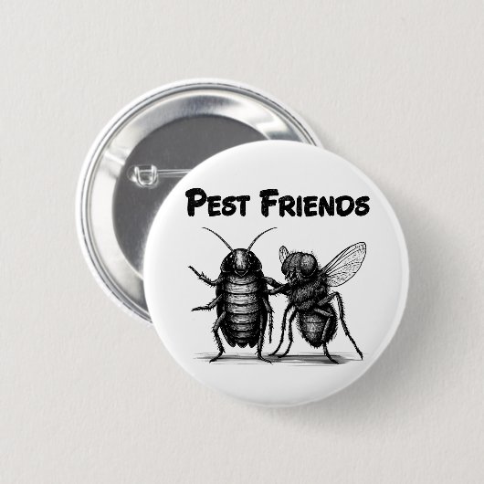Pest Friends BESTE FREUNDIN Button (Vorne & Hinten)