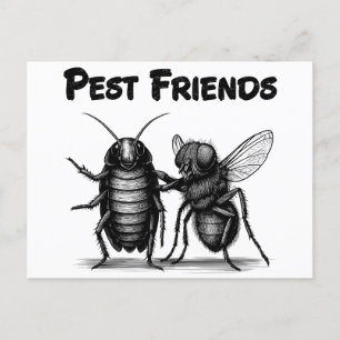 Pest Friends BESTE FREUNDIN Feiertagspostkarte