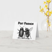 Pest Friends BESTE FREUNDIN Karte (Gelbe Blume)