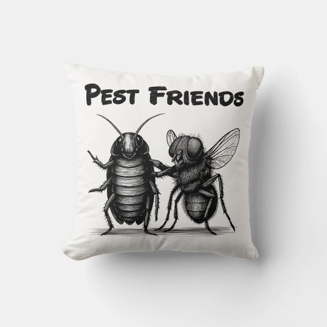 Pest Friends BESTE FREUNDIN Kissen (Vorderseite)