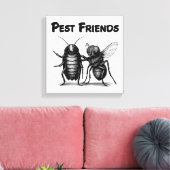 Pest Friends BESTE FREUNDIN Leinwanddruck (Insitu (Wohnzimmer))