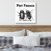 Pest Friends BESTE FREUNDIN Leinwanddruck (Insitu (Schlafzimmer))