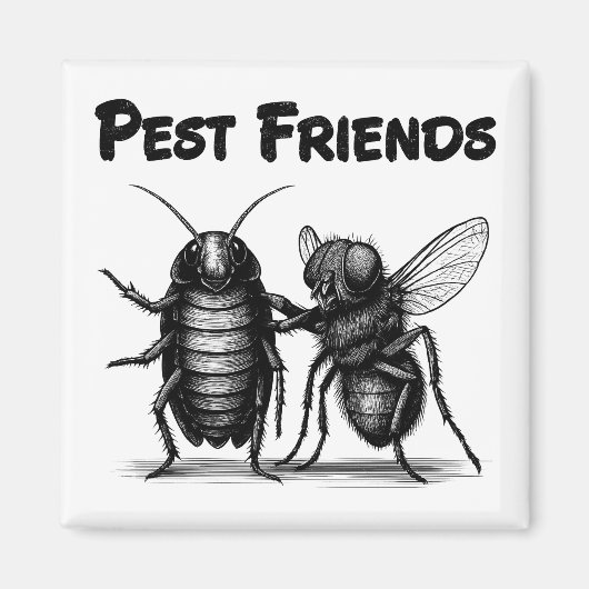 Pest Friends BESTE FREUNDIN Magnet (Vorne)