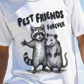 Pest Friends Forever Black Print T-Shirt