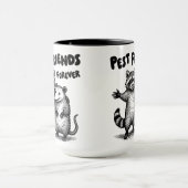 Pest Friends Forever Black Print Tasse (Zentrum)