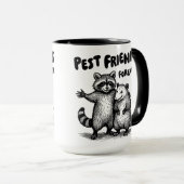 Pest Friends Forever Black Print Tasse (VorderseiteRechts)