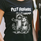 Pest Friends Forever White Print Women's T-Shirt