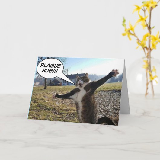 Pest Hug Karte (Gelbe Blume)