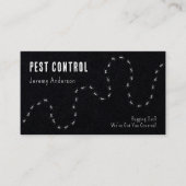 Pest Kontrolle Amsel Bugs Moderne Minimal Schwarz Visitenkarte (Vorderseite)