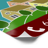 Pest Kontrolle bearbeitbares Glossarposter Poster (Ecke)