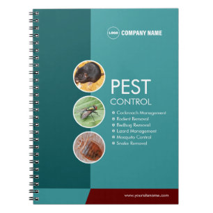 Pest Kontrolle Custom Company Spiral Foto Notebook Notizblock