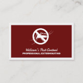 Pest-Kontrolle Visitenkarte (Vorderseite)