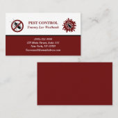 Pest-Kontrolle Visitenkarte (Vorne/Hinten)