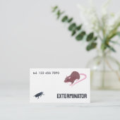 Pest Rodent Exterminator Visitenkarte (Stehend Vorderseite)