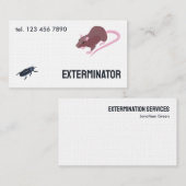 Pest Rodent Exterminator Visitenkarte (Vorne/Hinten)