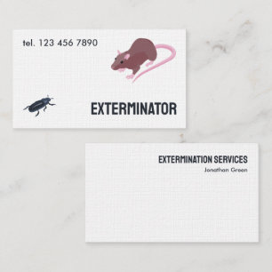 Pest Rodent Exterminator Visitenkarte