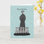 Pestarzt mit Kindern Weird Funny Geburtstag Karte (Gelbe Blume)