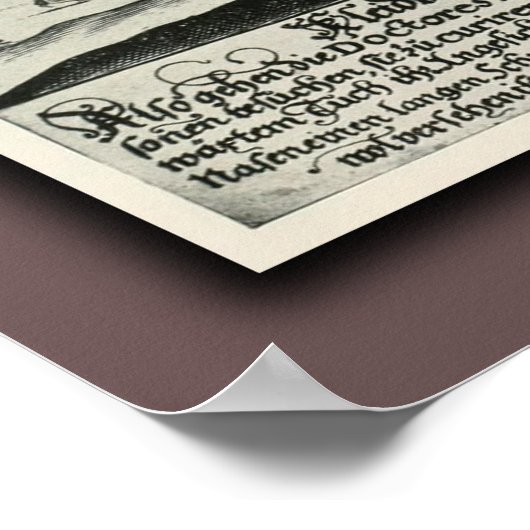 Pestärztekleidung Rom Poster (Ecke)