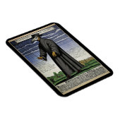 Pestärztin - Farbkupfergravur 1656 - Magnet (Rechte Seite)