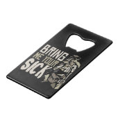 Pestärztin Halloween Beängstigend Gothic-Geschenk Geldbeutel Flaschenöffner (Rückseite Schrägansicht)