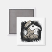 Pestärztin Halloween-Geschenk für gruseligen gotis Magnet (Vorderseite/Rückseite)