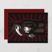 Pestärztin mit Toilettenpapier Postkarte (Vorne/Hinten)