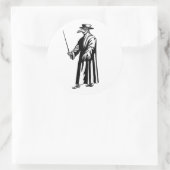 Pestdoktor-Aufkleber Runder Aufkleber (Tasche)