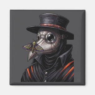 Pestdoktor Gothic Cottagecore Motte Gesichtsmaske Magnet