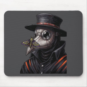 Pestdoktor Gothic Cottagecore Motten-Gesichtsmaske Mousepad
