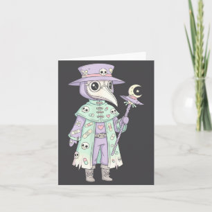 Pestdoktor Gothic Pastell Süße Motte Gesichtsmaske Karte