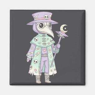 Pestdoktor Gothic Pastell Süße Motte Gesichtsmaske Magnet