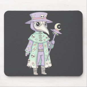 Pestdoktor Gothic Pastell Süße Motte Gesichtsmaske Mousepad