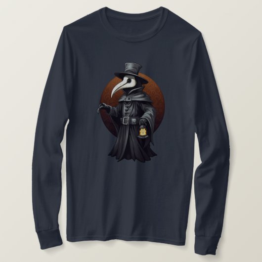 Pestdoktor-Laterne T-Shirt – Dunkle Gotik (Design vorne)